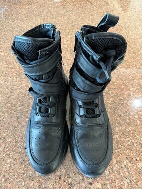 Steve Madden Zerodays Black Leather Boots Men’s 8M
